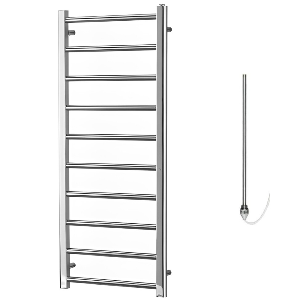 (120Cm) Alpine Chrome Modern Towel Warmer / Heated Towel Rail Radiator - Electric 5056046216177