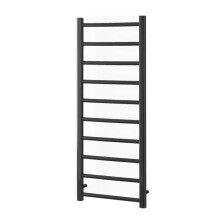 (120cm, Anthracite) ALPINE Anthracite Modern Heated Towel Rail / Warmer Bathroom Radiator - Central Heating
