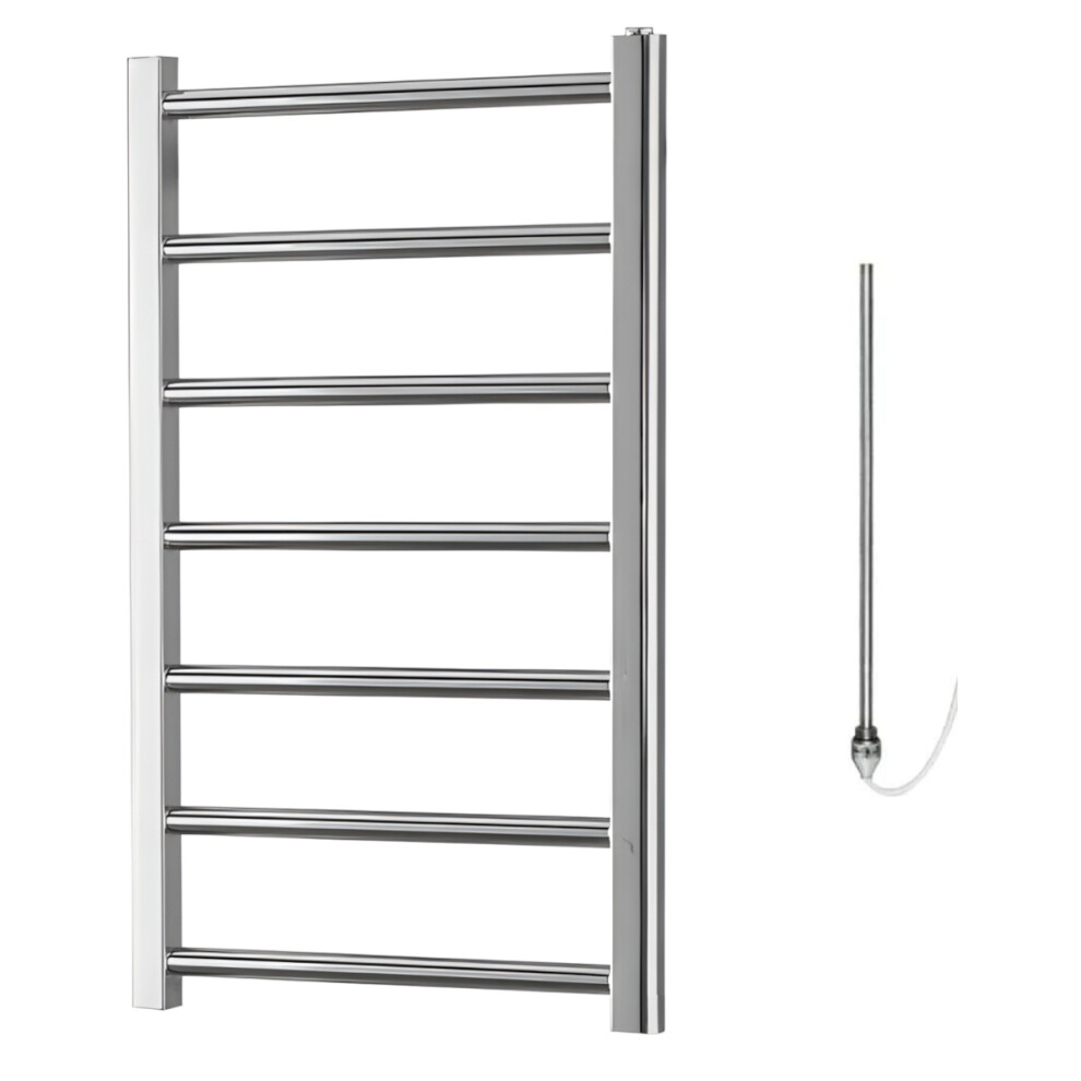 (80Cm) Alpine Chrome Modern Towel Warmer / Heated Towel Rail Radiator - Electric 5056046216160