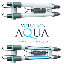 Evolution Aqua EvoUV Ti 110W UVC Pond Clarifier (UVTN110) - Titanium Tube, Clears Green Water, Up to 75,000 L
