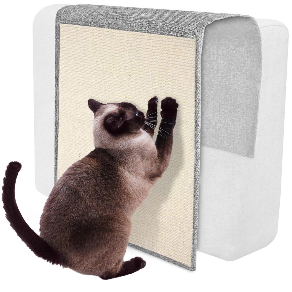 GEEZY Cat Scratch Mat Natural Sisal Indoor Cats Grinding Claws Furniture Protection