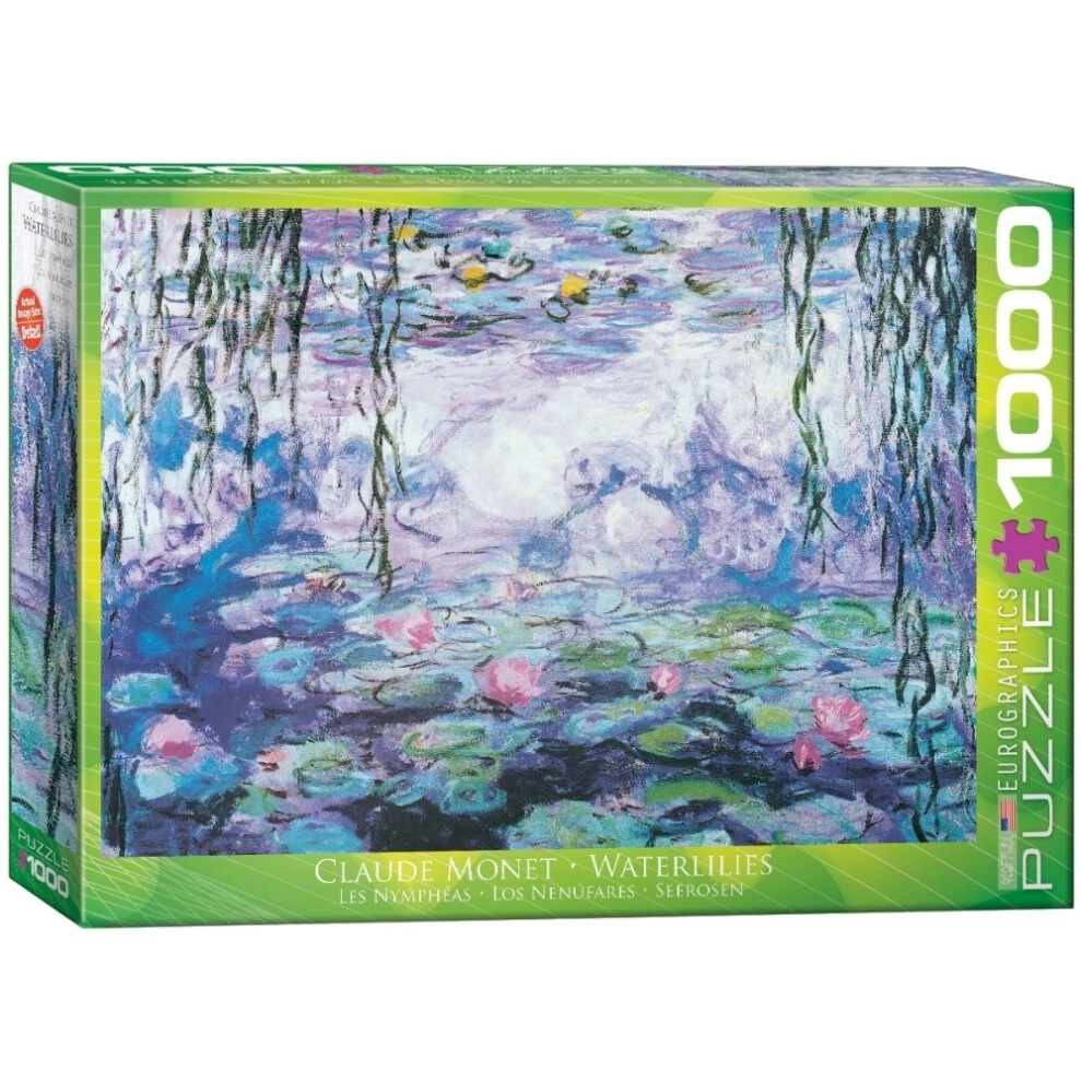 Photos - Jigsaw Puzzle / Mosaic Eurographics EG60004366 - Puzzle 1000 Pc - Waterlilies / Claude Monet EG60004366