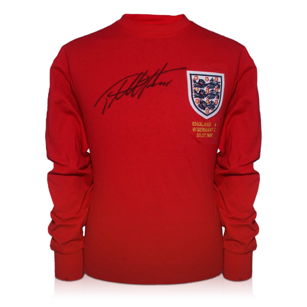 Sir Geoff Hurst Signed England 1966 World Cup Football Shirt