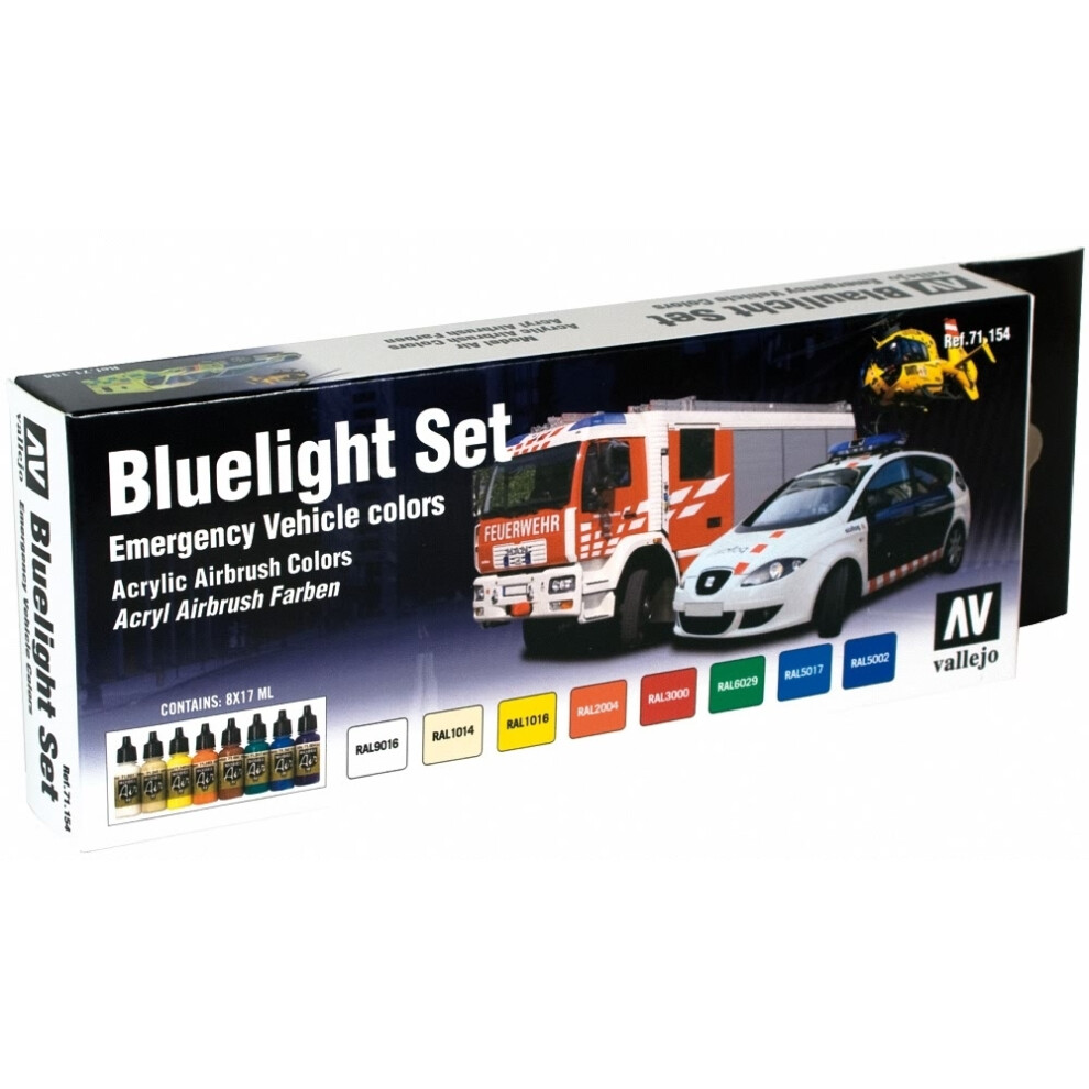 VAL71154 - AV Vallejo Model Air Set - Bluelight Set (x8)