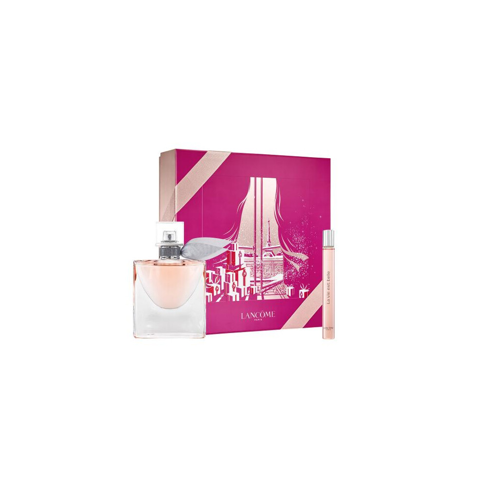 Lancome La Vie Est Belle 2 Pcs Set: 1.7 Eau De Parfum Spray + 10 Ml Eau De Parfum Spray ( Hard Box)