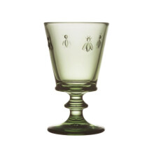 La Rochere Bee Olive Green Wine Glass Single Solid Thick Glass Goblet