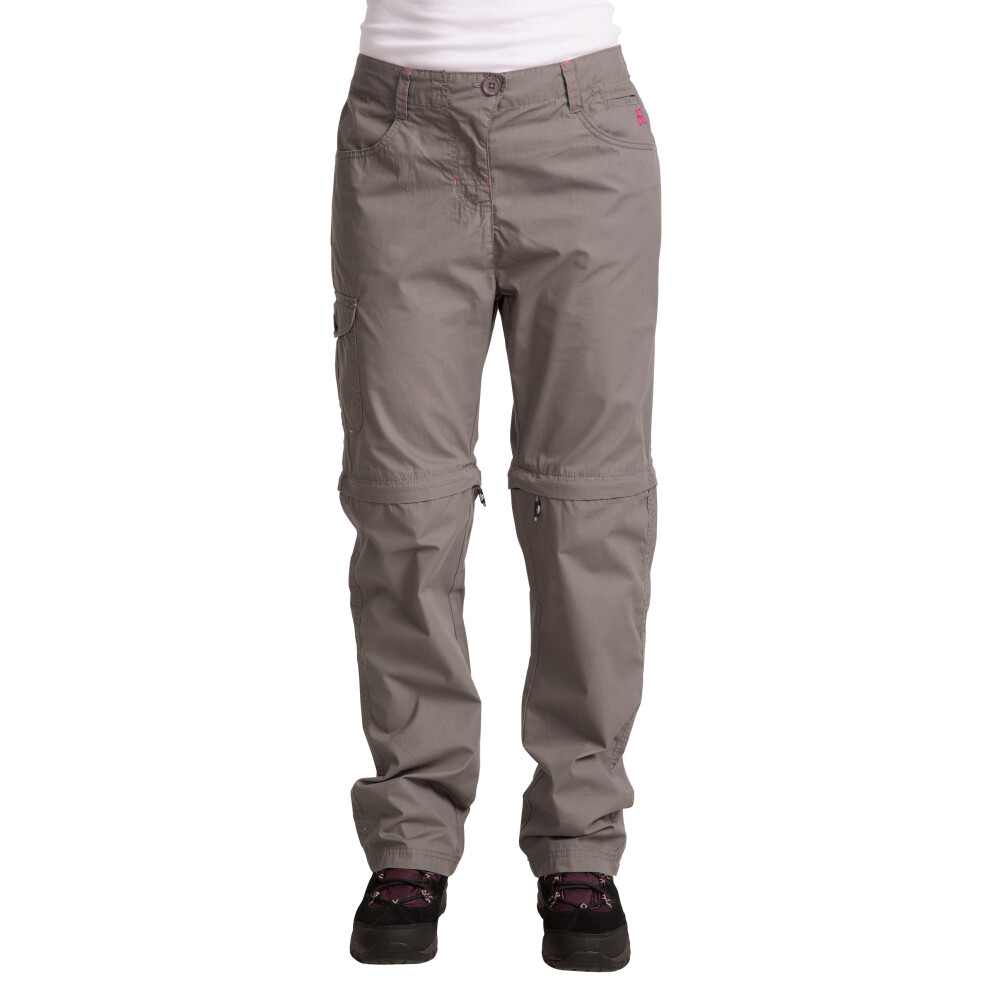 (12, Storm Grey) Trespass Womens Cargo Walking Trousers Rambler