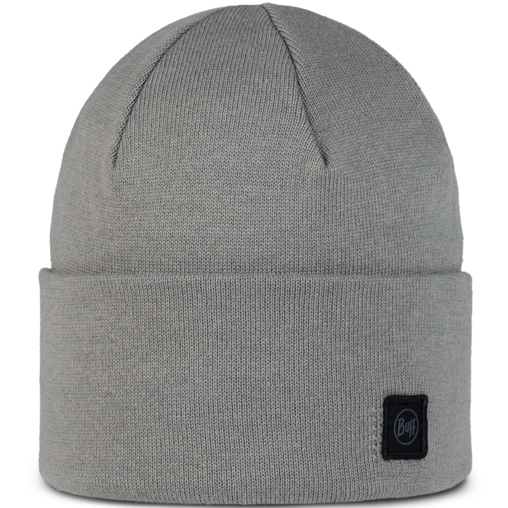 (One Size, Grey) Buff Unisex Knitted Warm Winter Beanie Hat