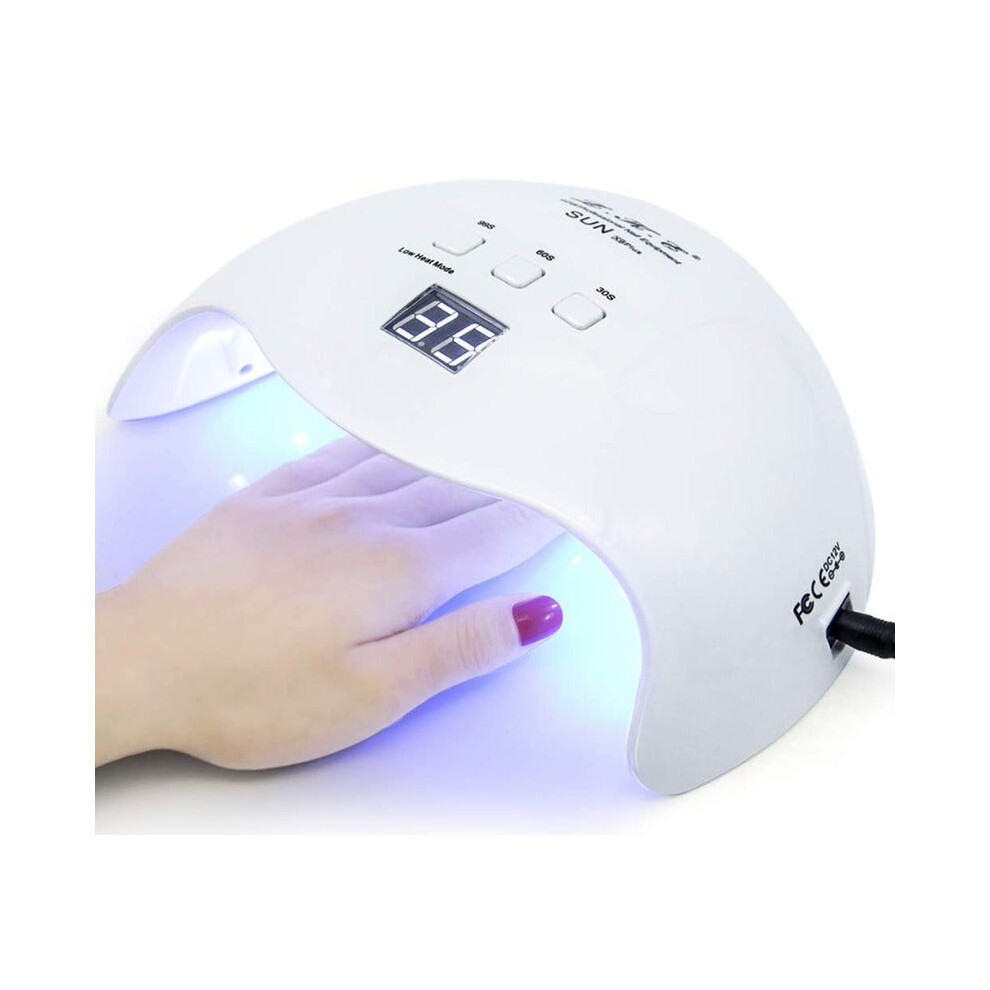 (Standard, 2) Sun Uv Led Nail Lamplke Dryer 40W Gel Polish Light With 3 Timers Professional Art Tools Accessories White