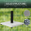 Outsunny Outsunny 12kg Garden Parasol Base w/ Adjustable Foot Concrete Umbrella Stand 5