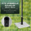 Outsunny Outsunny 12kg Garden Parasol Base w/ Adjustable Foot Concrete Umbrella Stand 4