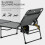 Outsunny Outsunny Folding Sun Lounge w/ Reclining Back, Sun Lounge w/ Reading Hole, Grey 6