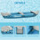 Outsunny Outsunny Inflatable Kayak Two-Person Inflatable Boat w/ Air Pump, Blue 3