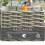 Outsunny Outsunny 5 PCs Outdoor PE Rattan L-Shape Sofa Footstool Fire Pit Table Set 5