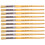 Major Brushes Hog Bristle Short Hand Round Tip Size 12 Pack 10 1