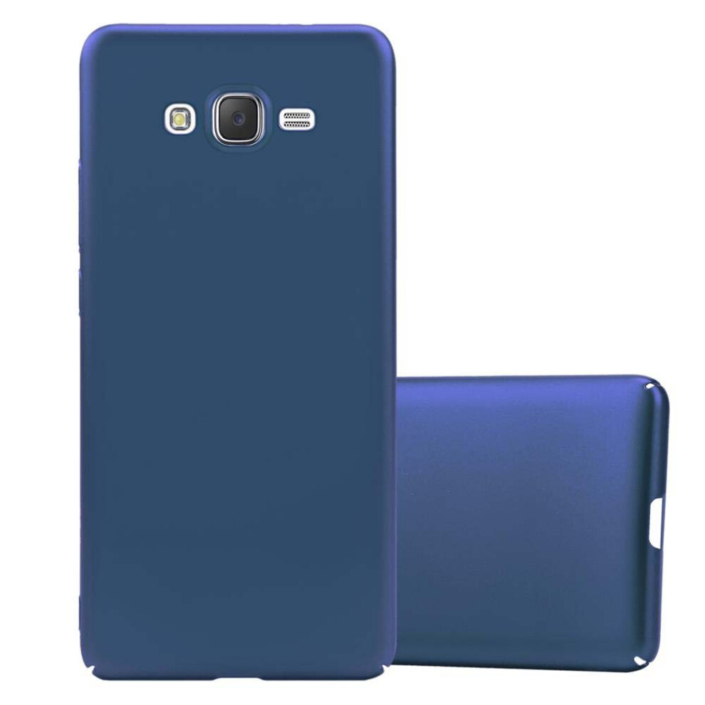 (Metall Blau, Samsung Galaxy J7 2015) Cadorabo Case For Samsung Galaxy J7 2015 Cover Matt Protection Hard Case Shockproof Hard Case Blue 4251617466987