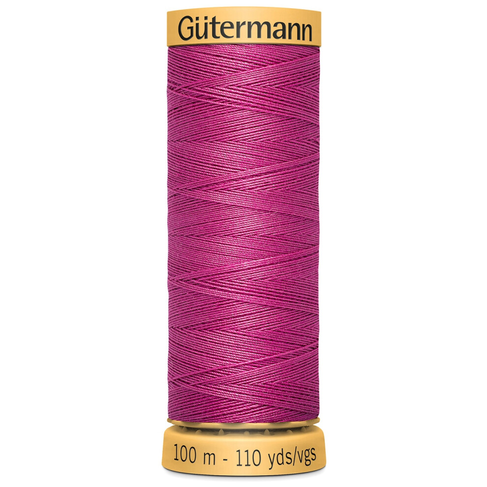 Gutermann Natural Cotton Thread 110yd-Bright Pink 103C-5980