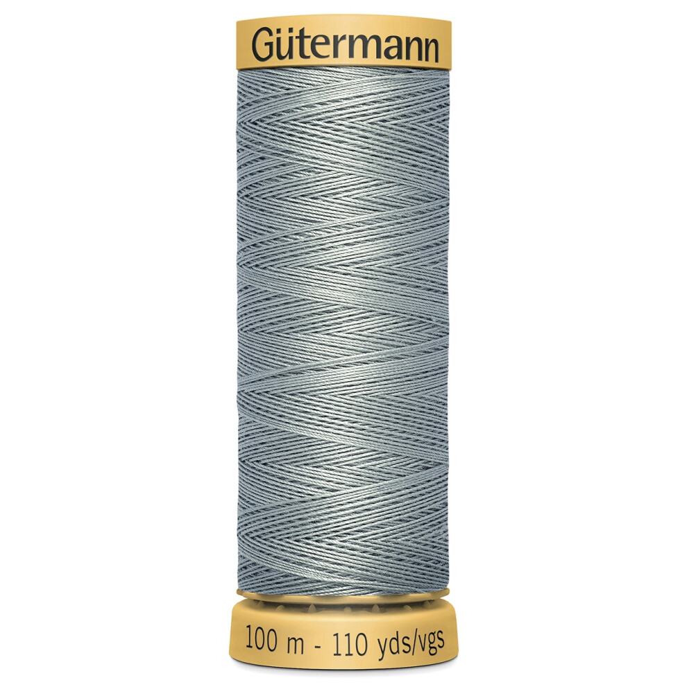 Gutermann Natural Cotton Thread 110yd-Slate On 103C-9240