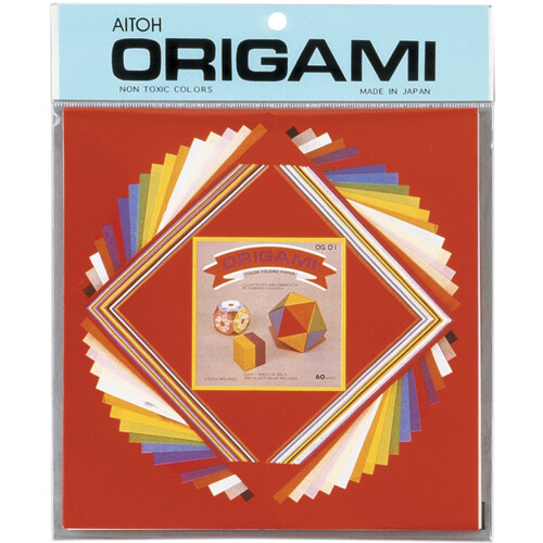 Aitoh Assorted Origami Papier, Klein, 60-Pack