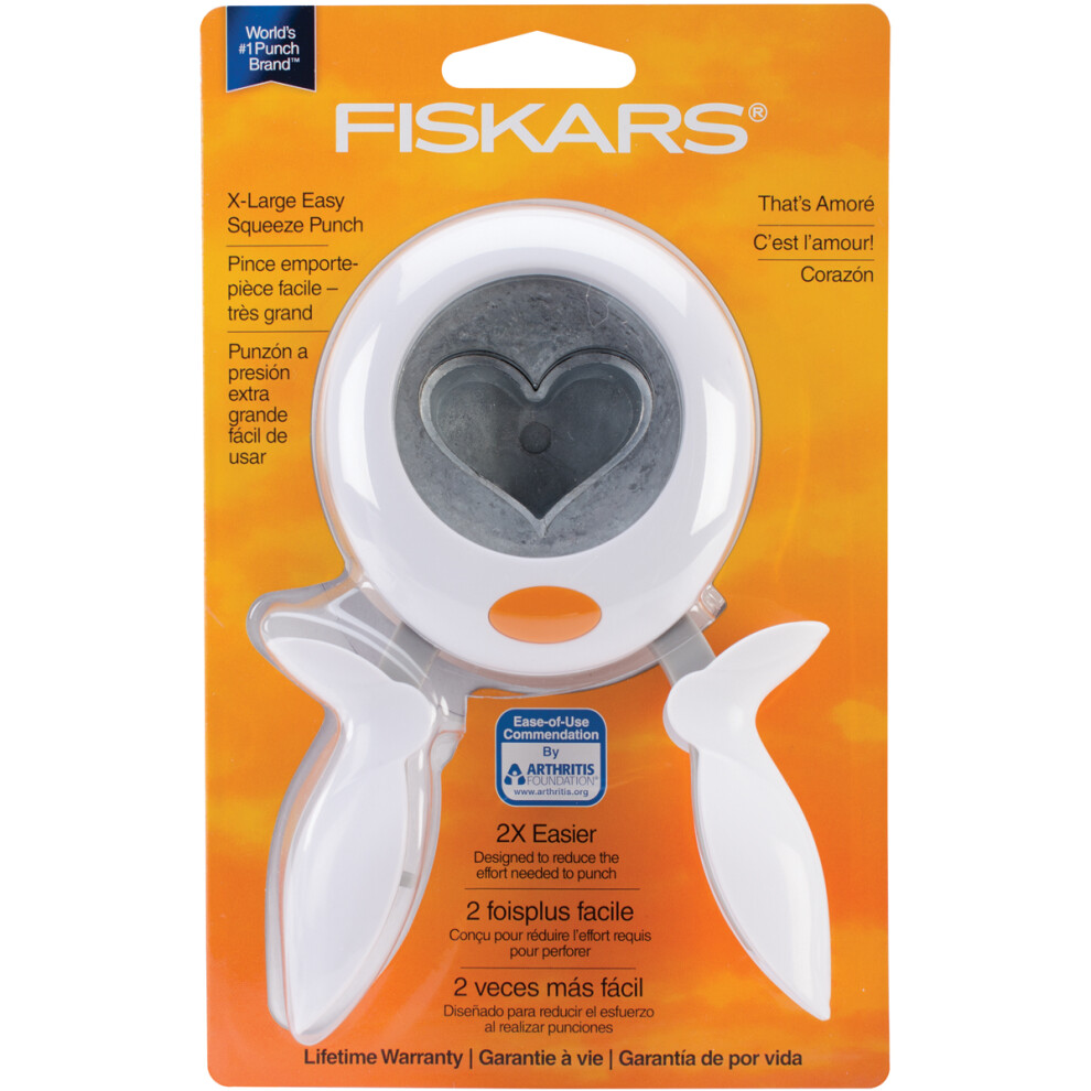 Fiskars Squeeze Punch X-Large-Heart, 2" SQXL-1741