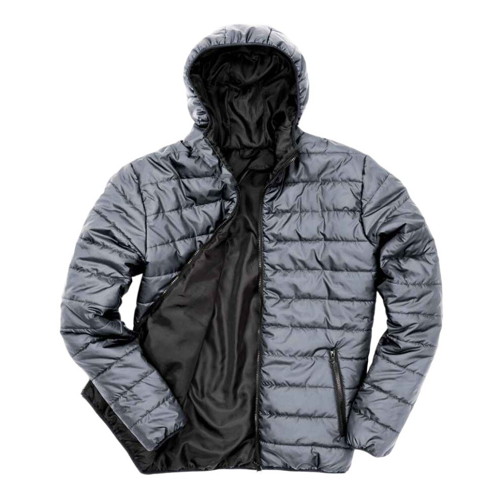 (XS, Frost Grey/Black) Result Core Mens Padded Jacket