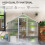 Outsunny Outsunny 6x6ft Aluminium Greenhouse with/ Door Window Galvanised Base PC Panel 3