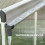 Outsunny Outsunny 6x6ft Aluminium Greenhouse with/ Door Window Galvanised Base PC Panel 5