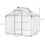 Outsunny Outsunny 6x6ft Aluminium Greenhouse with/ Door Window Galvanised Base PC Panel 2