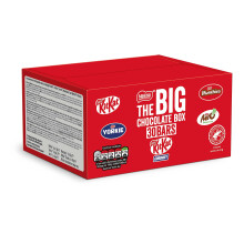 Nestlé The Big Chocolate Box, 30 x Chocolate Bars – KitKat, KitKat Chunky, Yorkie, Aero, Munchies – Chocolate Sharing Gift, 1.3kg
