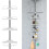 4 Tier Adjustable Telescopic Bathroom Shower Corner Rack Shelf Caddy 9
