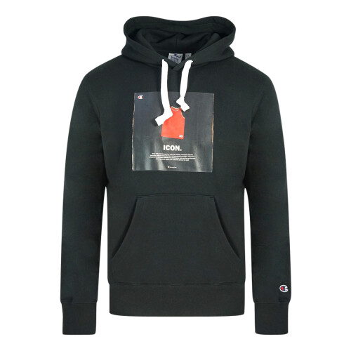 Champion Champion Icon Logo Black Hoodie