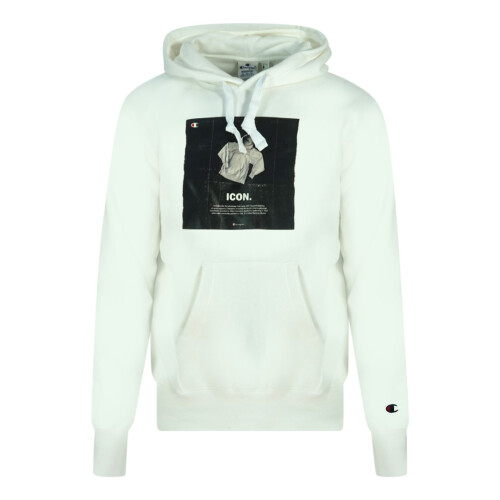 Champion Champion Icon Logo White Hoodie