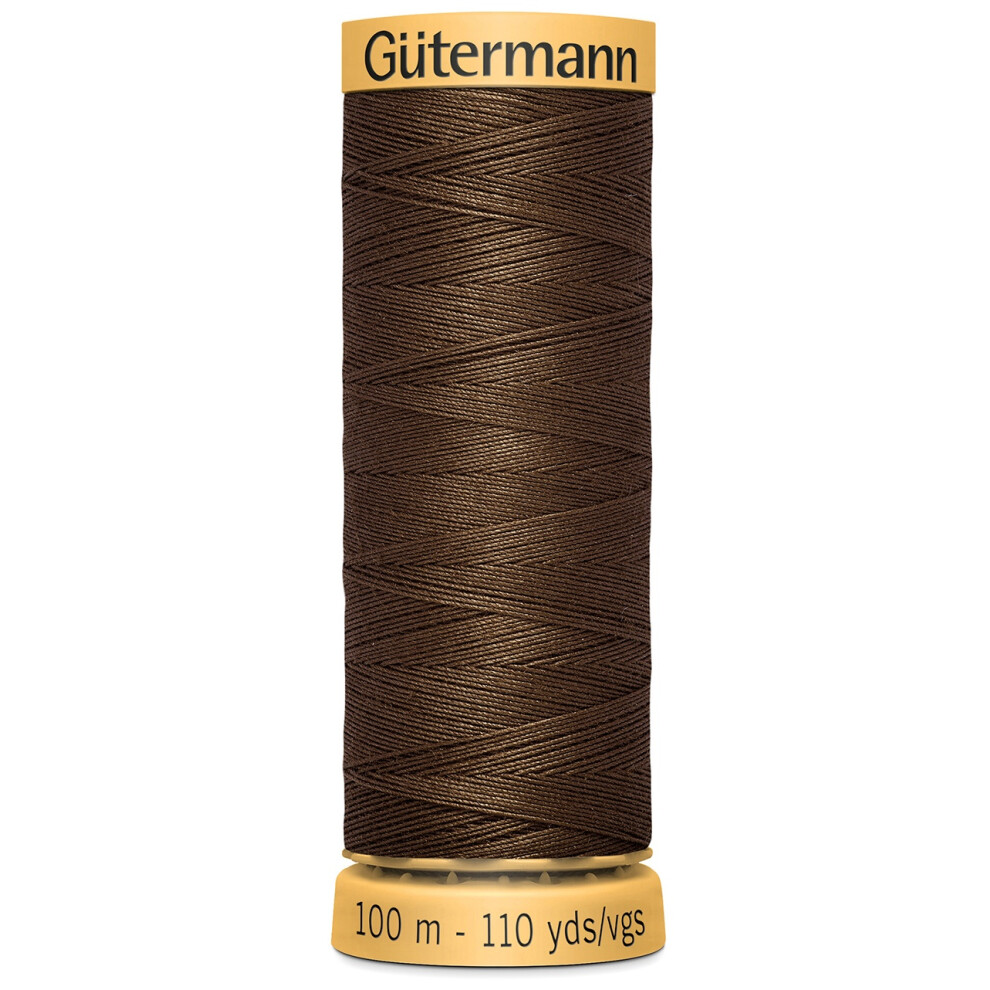 Gutermann Natural Cotton Thread 110yd-Brown 103C-3060