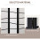 Homcom HOMCOM Folding Room Divider 3 Panel Privacy Screen Protector with Wooden Frame 4