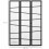 Homcom HOMCOM Folding Room Divider 3 Panel Privacy Screen Protector with Wooden Frame 2