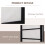 Homcom HOMCOM Folding Room Divider 3 Panel Privacy Screen Protector with Wooden Frame 3