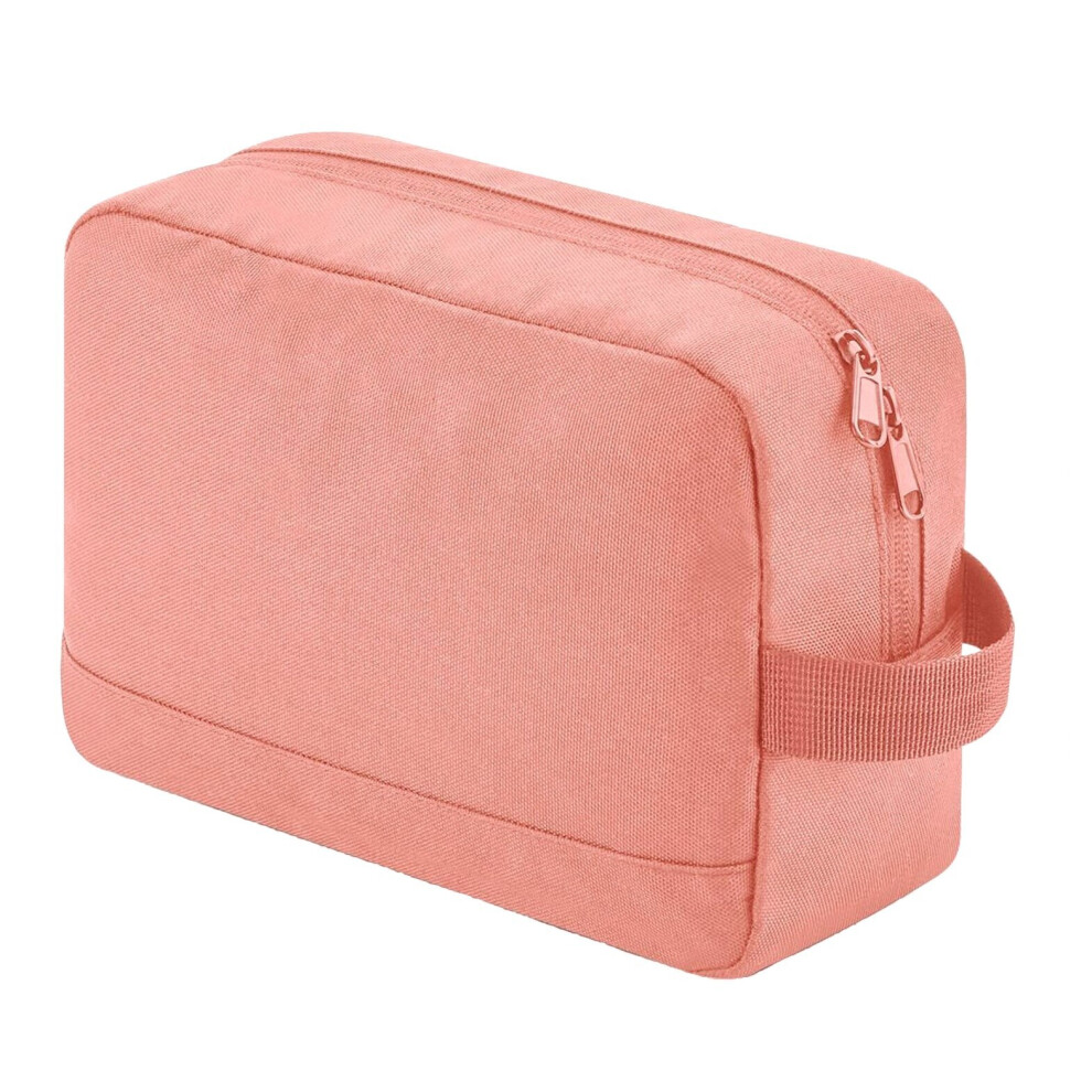 (One Size, Blush Pink) Bagbase Essential Recycled Toiletry Bag