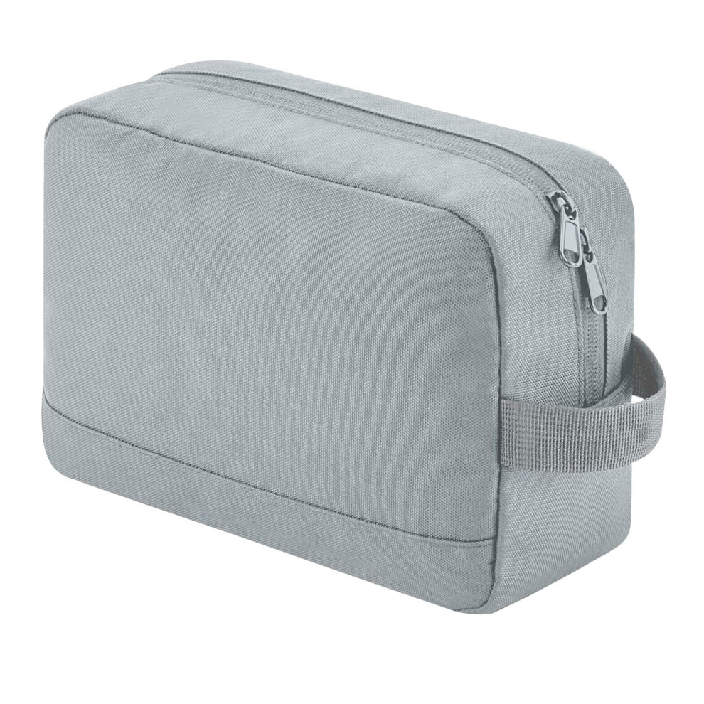 (One Size, Pure Grey) Bagbase Essential Recycled Toiletry Bag