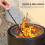 Outsunny Outsunny 45cm Smokeless Wood Burning Firepit Metal Fire Pit, Black 6