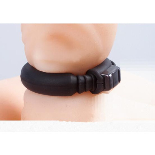 (White) Adjustable Cock White Or Black Silicone Penis Rings Delay Ejaculation Men 1