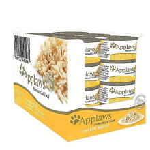 Applaws 100% Natural Wet Cat Food, Chicken Breast in Broth 70 g Tin, 24 x 70 g Tins