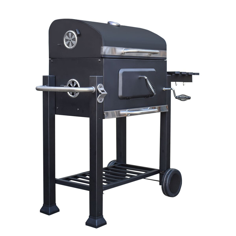 KCT Deluxe Charcoal Barbecue Trolley Grill for Garden Patio