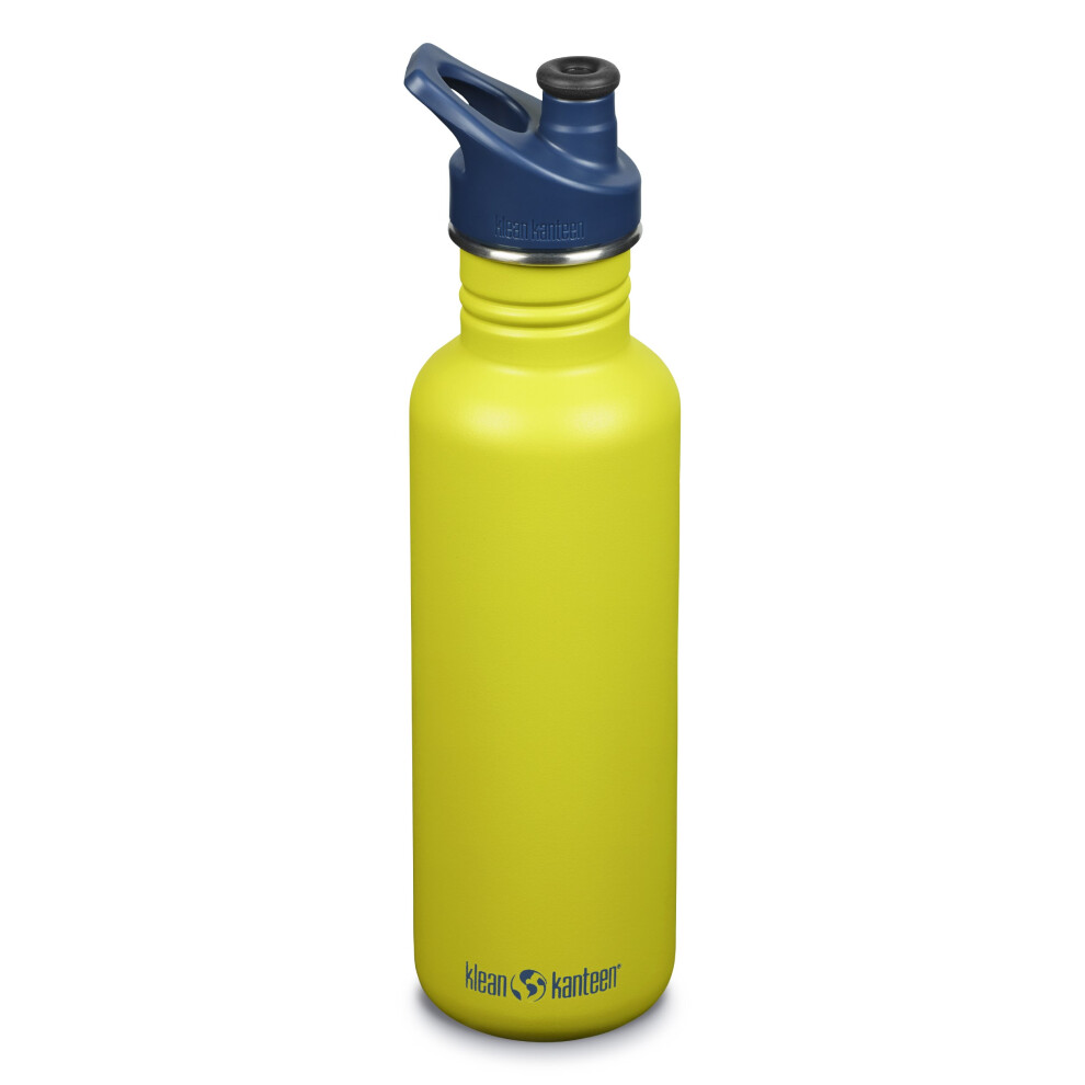 (27, green apple) Klean Kanteen Classic 27oz/800ml Steel drinks bottle - New Klean Coat finish