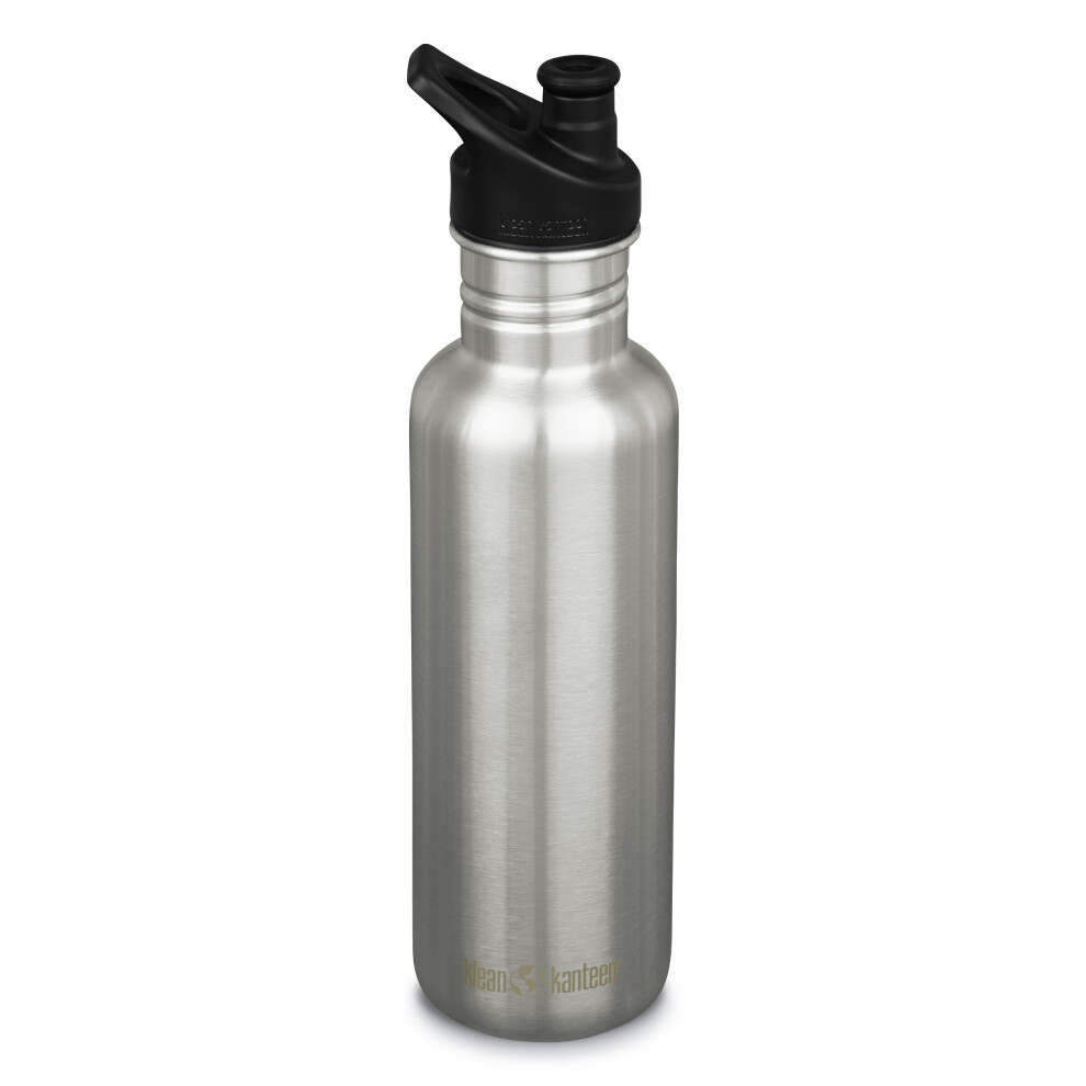 (27, brushed steel) Klean Kanteen Classic 27oz/800ml Steel drinks bottle - New Klean Coat finish