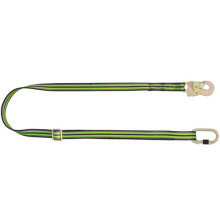 KRATOS 2MTR ADJUSTABLE WEBBING LANYARD BLACK/GREEN 2M