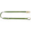 KRATOS 2MTR ADJUSTABLE WEBBING LANYARD BLACK/GREEN 2M 1