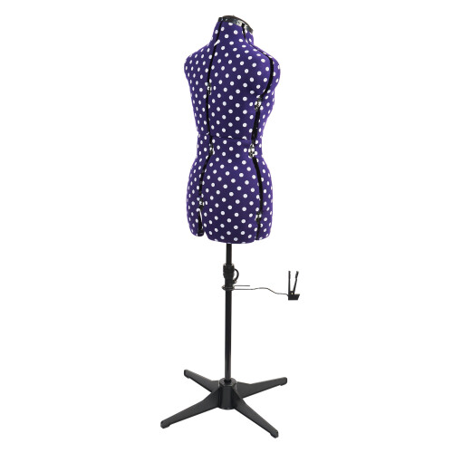 Adjustable Dressmakers Dummy - Purple Polka Dot. Available in 4 Sizes. 2