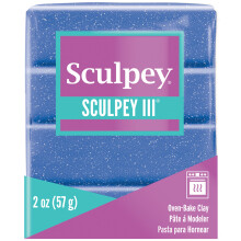 Sculpey-polymääripasta 57 g - kimalteinen sininen