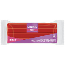 Sculpey Premo Polymer Clay 1lb-Cadmium Red Hue PE1-5382