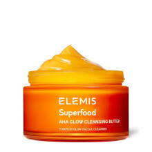 Elemis Superfood AHA Glow Cleansing Butter 90 g - Rozświetlające masło do oczyszczania z enzymem dyniowym i acerolą; demakijaż i maska